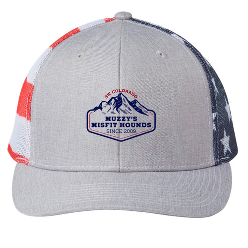 Heather/ USA Flag - FRONT